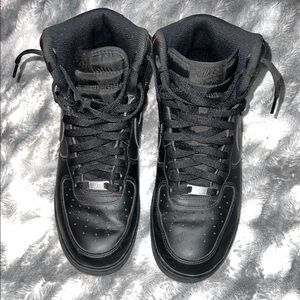 Nike Black Air Force 1 Men's Sneakers